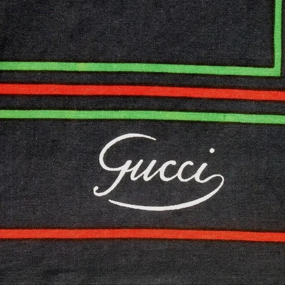AUTH Gucci Silk Scarf